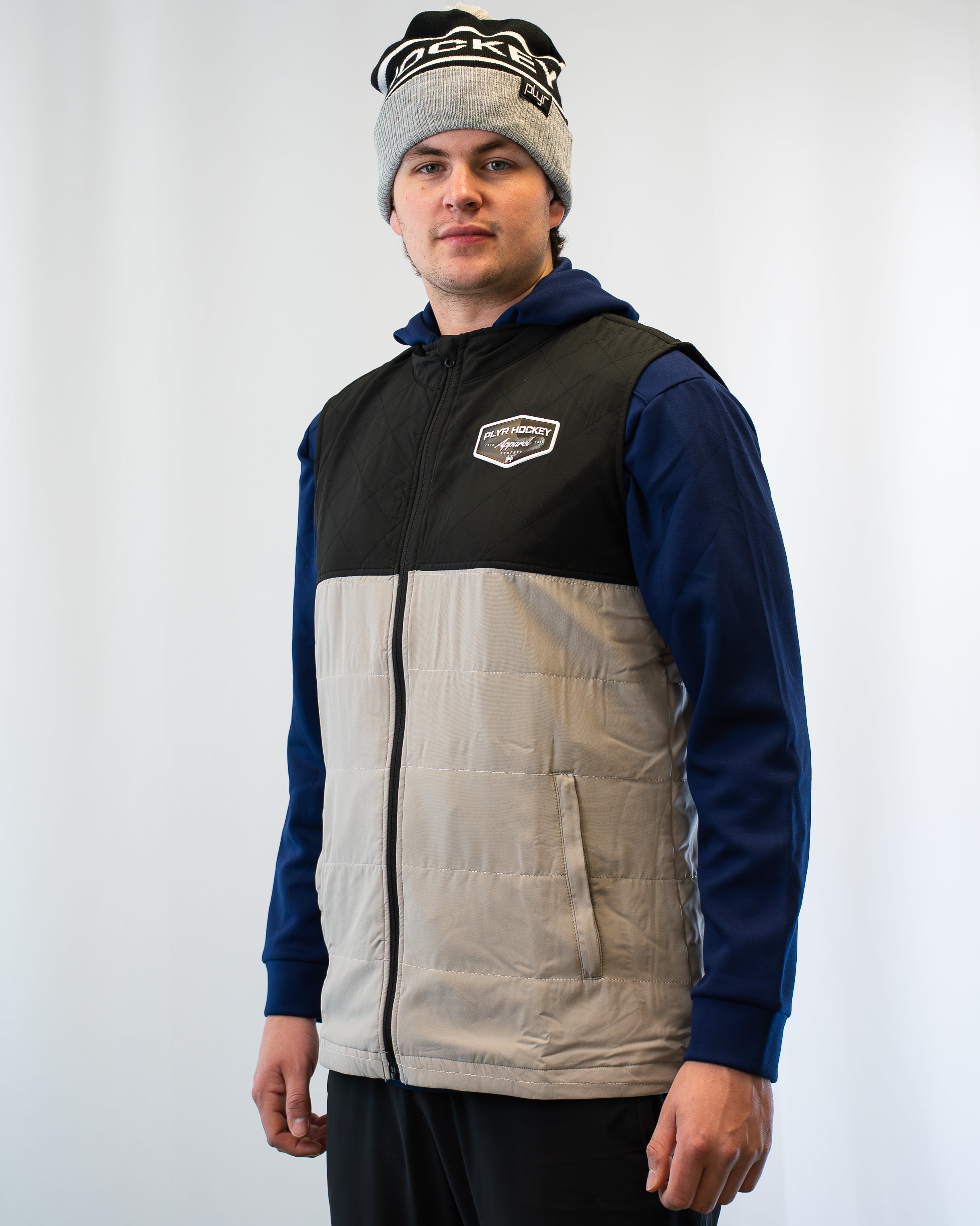 Stamp Vest - Black / Slate