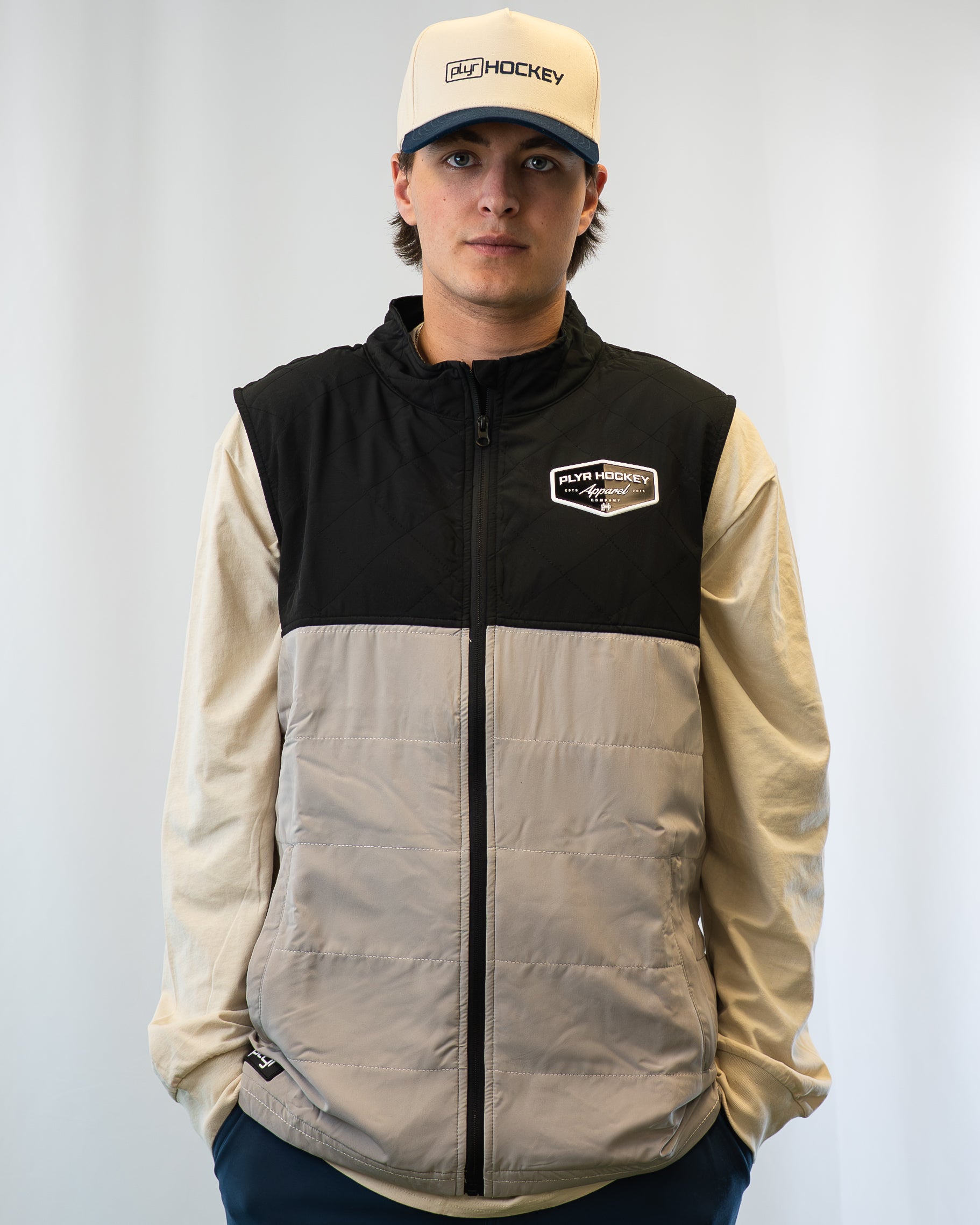 Stamp Vest - Black / Slate