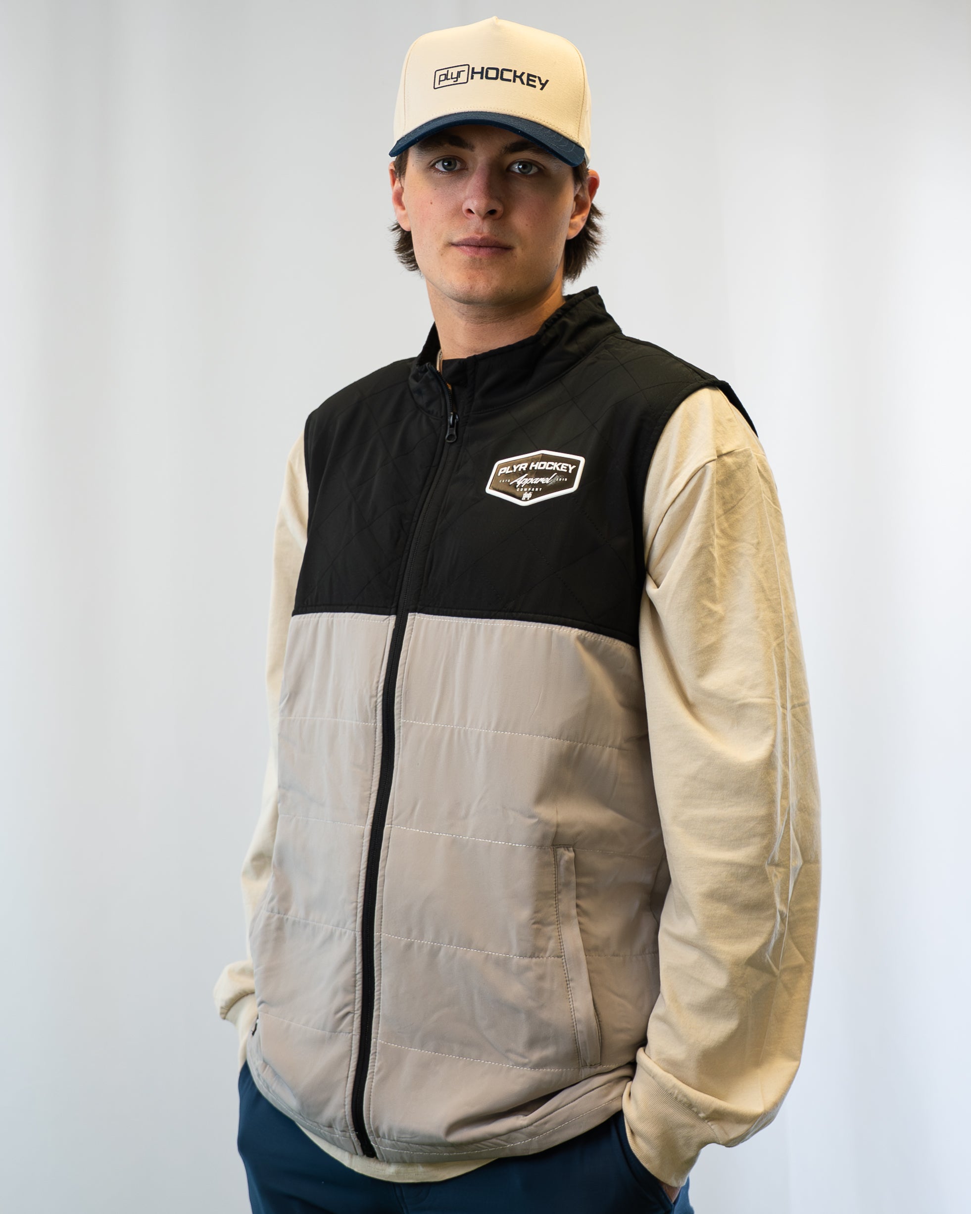 Stamp Vest - Black / Slate