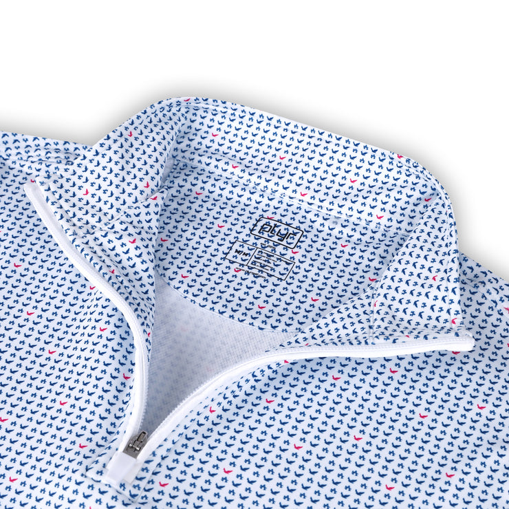 Albatross Quarter Zip - White