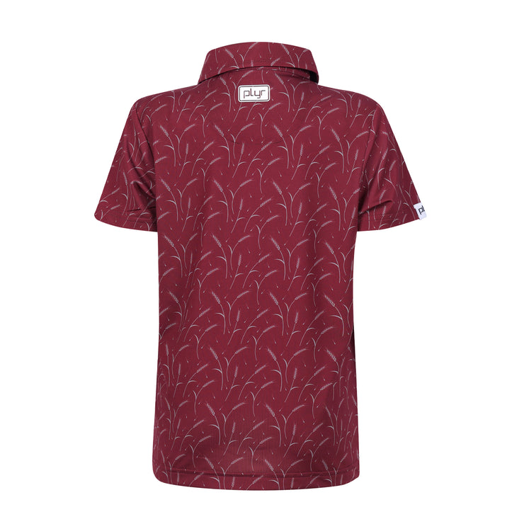 Youth Prairie Wheat Polo - Maroon