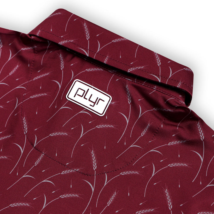 Youth Prairie Wheat Polo - Maroon