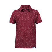 Youth Prairie Wheat Polo - Maroon