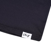 Womens Sleeveless Geometric Polo - Black