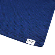 Womens Sleeveless Geometric Polo - Navy