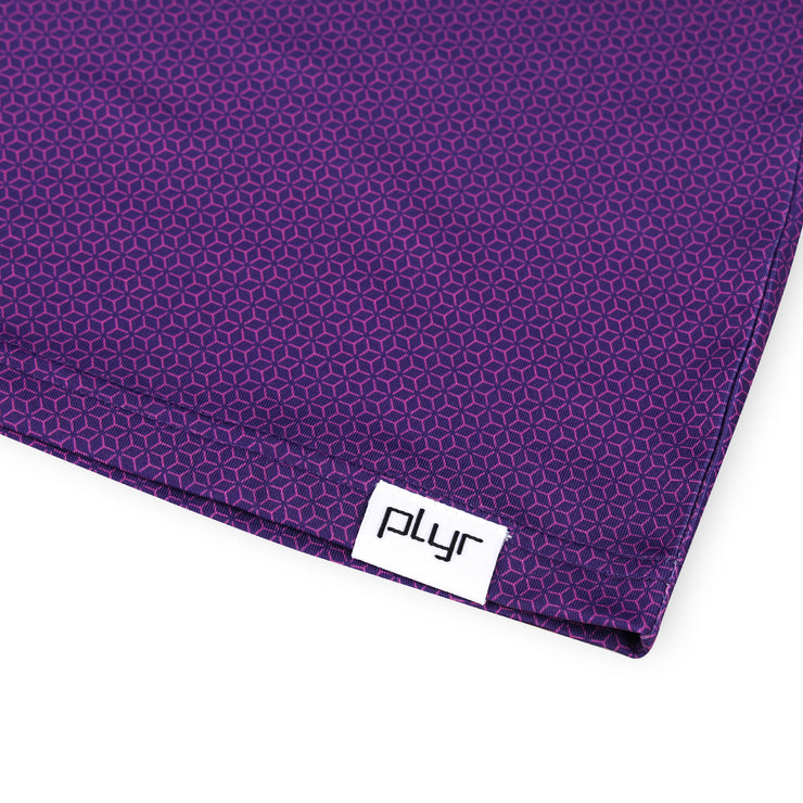 Womens Sleeveless Geometric Polo - Purple
