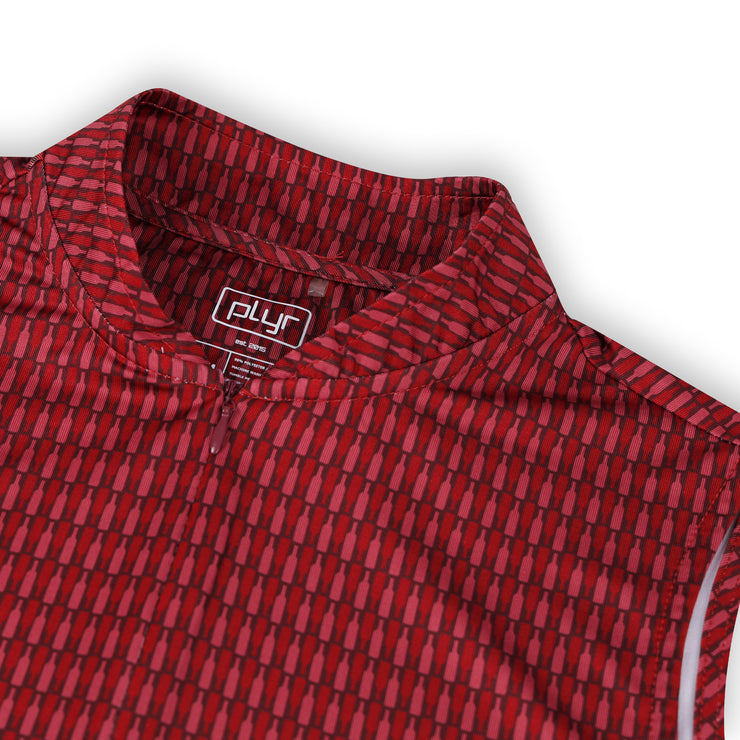 Womens Sleeveless Merlot Polo