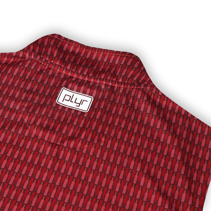 Womens Sleeveless Merlot Polo