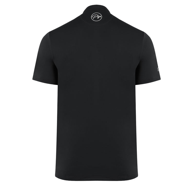 Statement Blade Collar Polo - Black