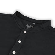 Statement Blade Collar Polo - Black