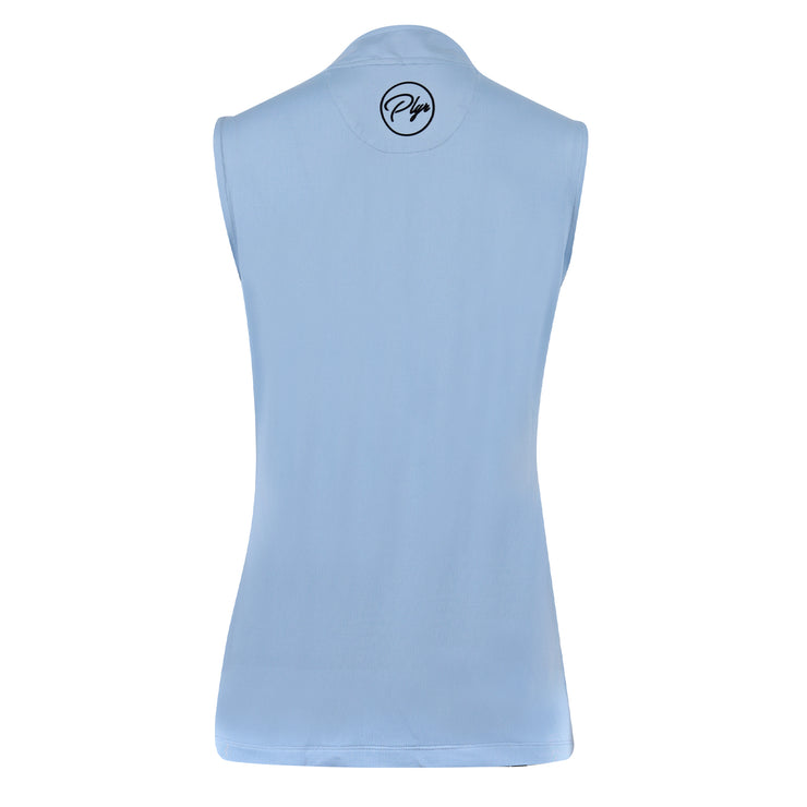 Sleeveless Polo - Cloud Blue