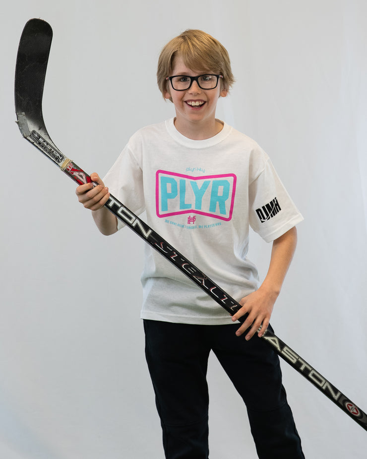 DJMH x PLYR Youth Neon Tee
