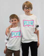 DJMH x PLYR Youth Neon Tee