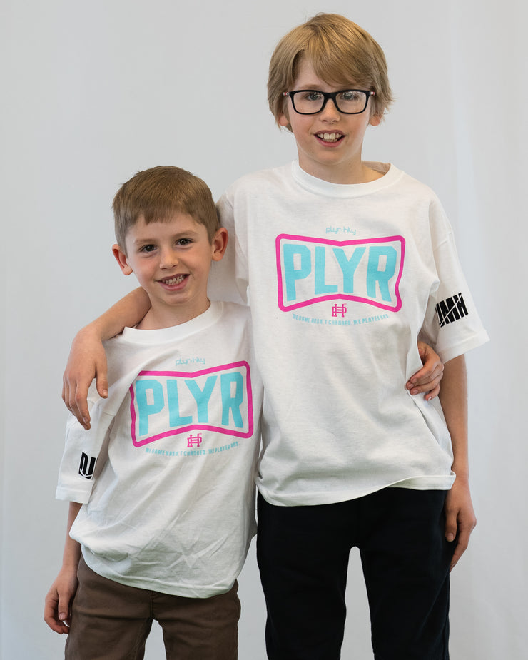 DJMH x PLYR Youth Neon Tee
