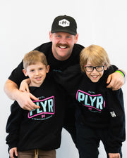 DJMH x PLYR Youth Neon Hoodie