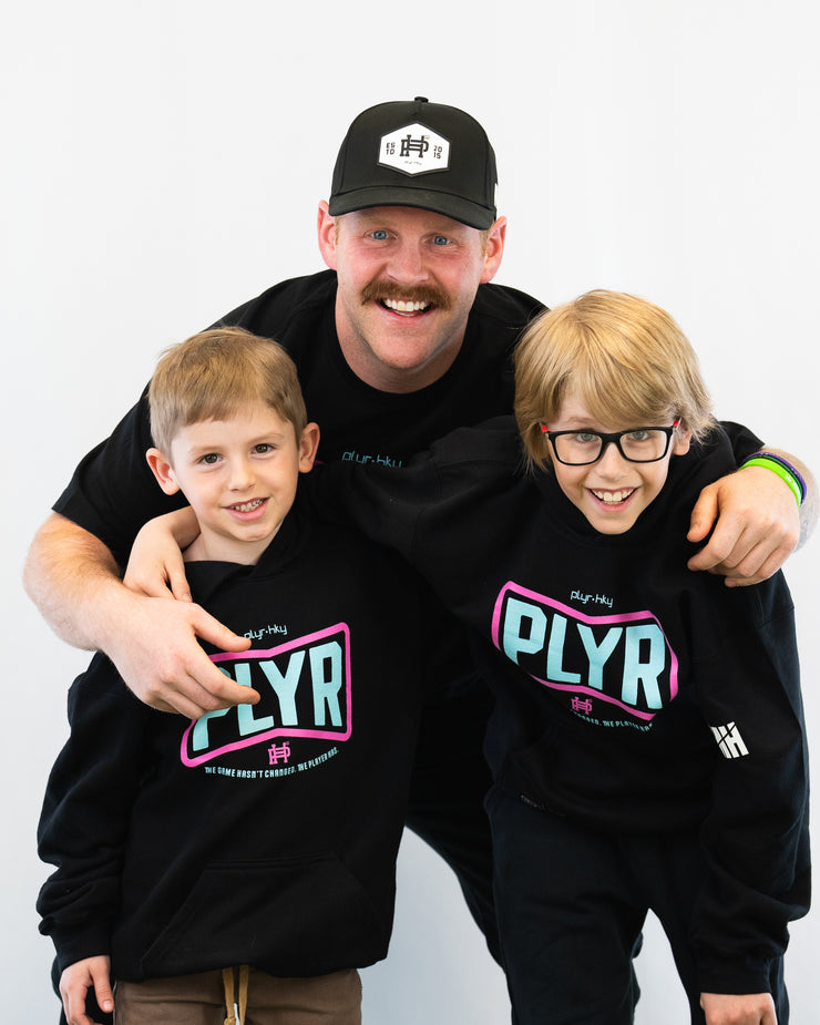 DJMH x PLYR Youth Neon Hoodie