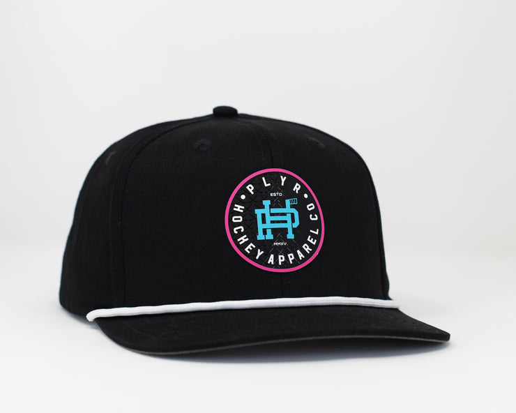 DJMH x PLYR Neon Rope High Crown Snapback