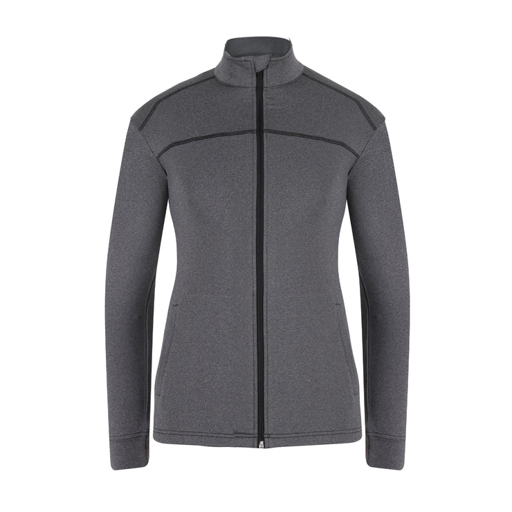 Women's Etiquette Full Zip - Heather Charcoal (Small only)