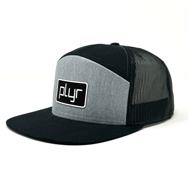 7 Panel Original PLYR Snapback - Grey/Black