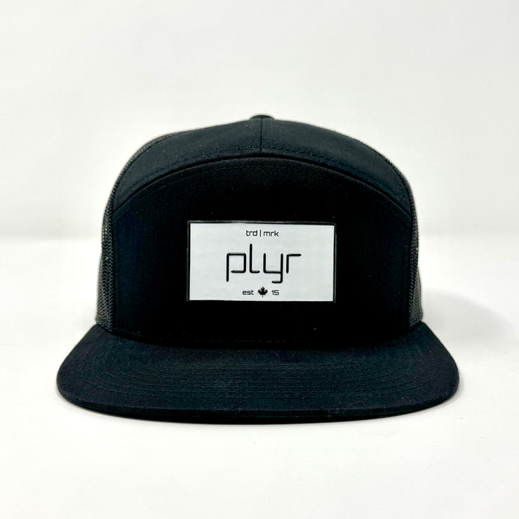 7 Panel Original PLYR Snapback - Black