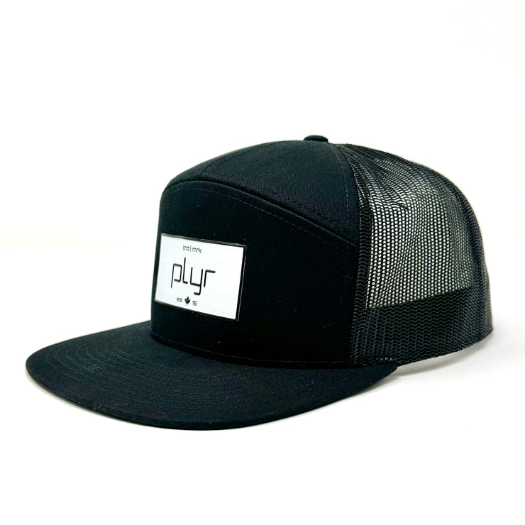 7 Panel Original PLYR Snapback - Black