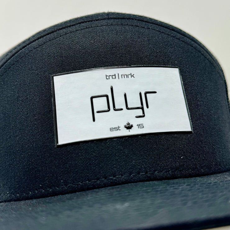 7 Panel Original PLYR Snapback - Black