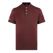 Statement Blade Collar Polo - Maroon