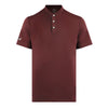 Statement Blade Collar Polo - Maroon