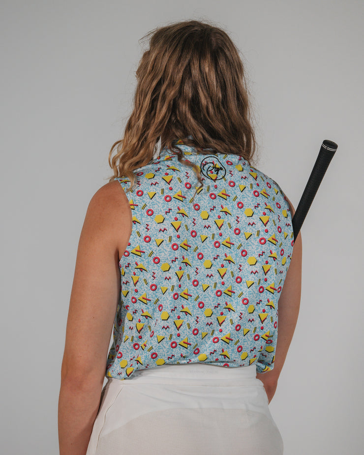 Retro Sleeveless Polo