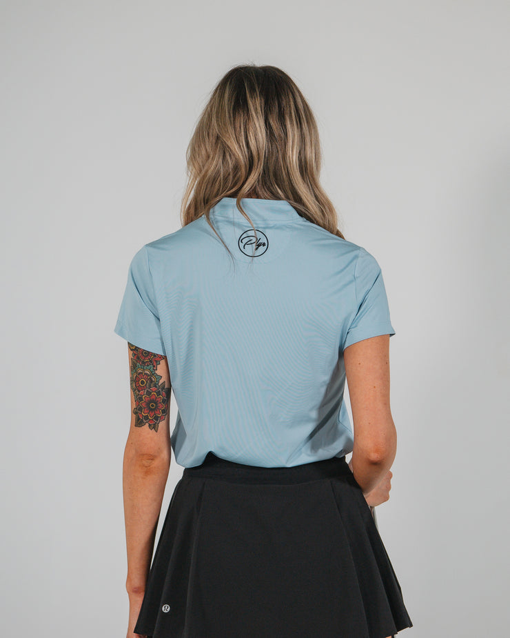 Short Sleeve Polo - Cloud Blue