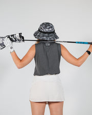 Sleeveless Polo - Charcoal