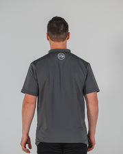 Statement Blade Collar Polo - Charcoal